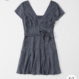 NWT Abercrombie Blue/ gray Mini Dress